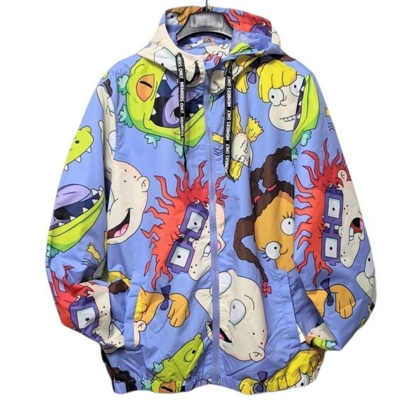 NWT NICKELODEON X MEMBERS ONLY Rugrats Windbreaker L - Picture 1 of 6